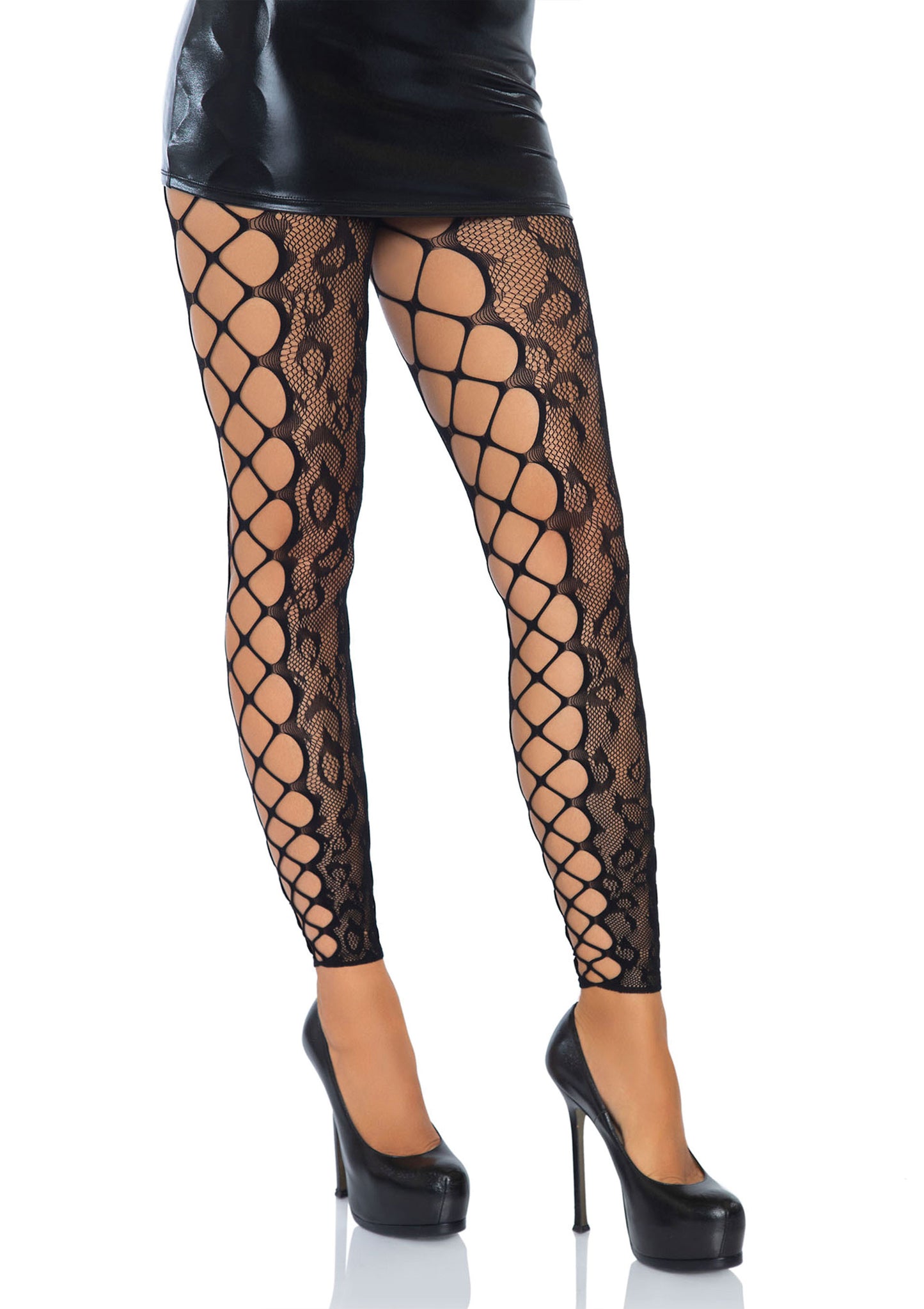 Collant senza piede Footless Crotchless Tights