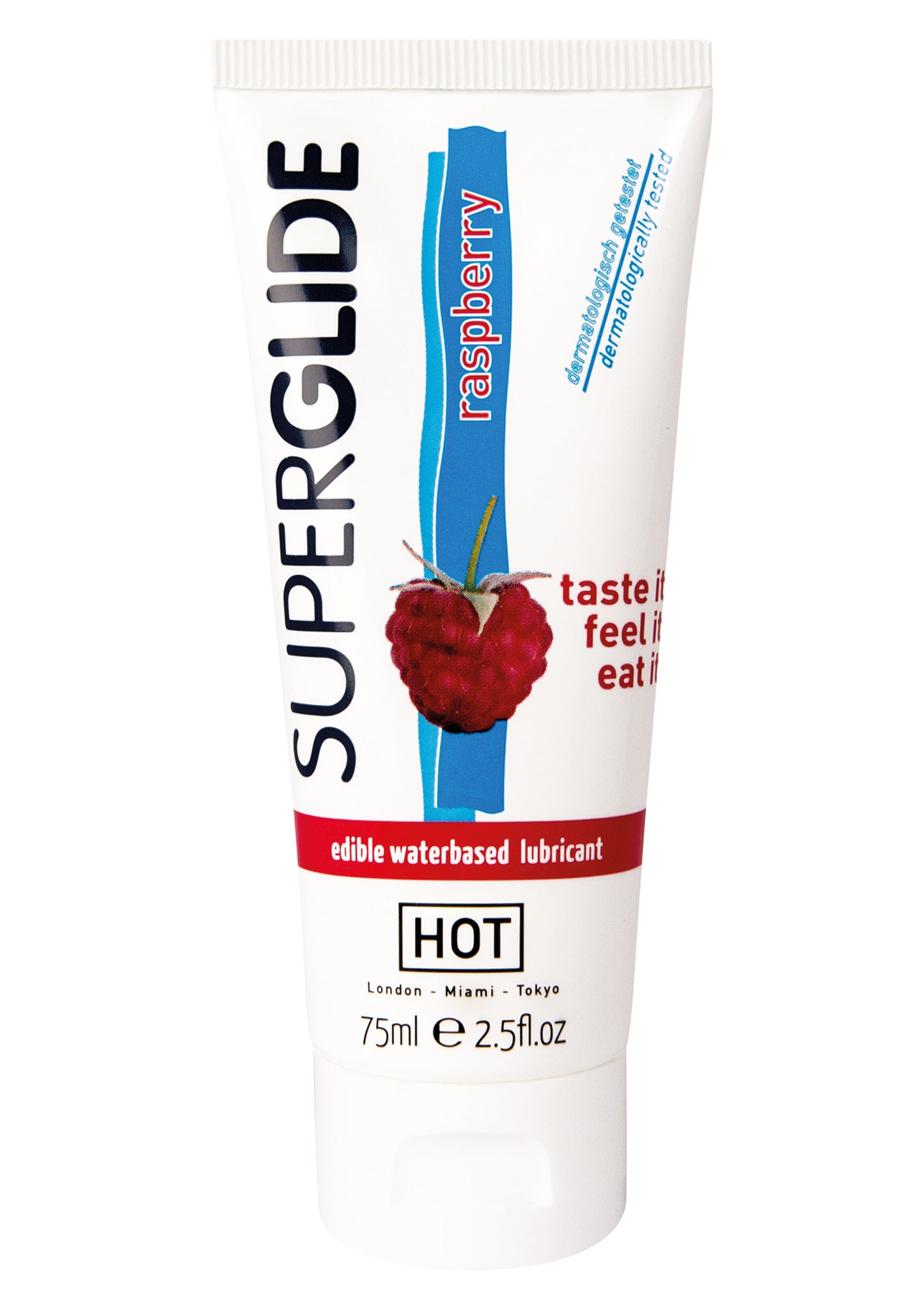 Lubrificante intimo commestibile Edibles Superglide Lube 75ml lampone