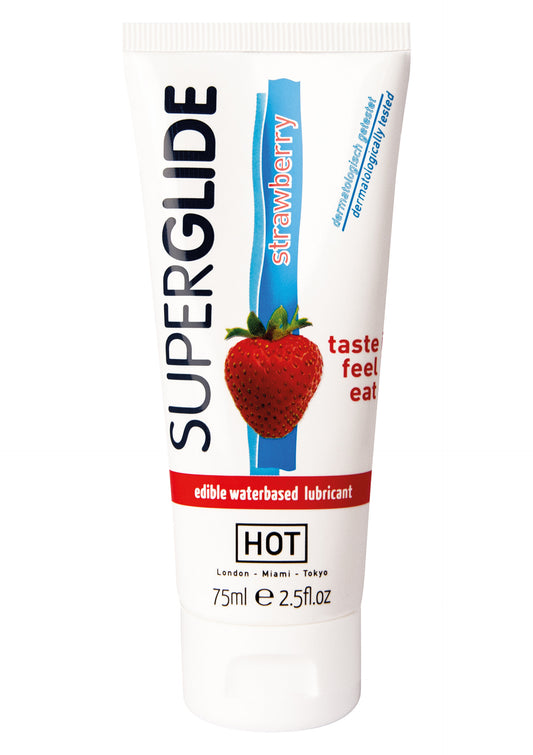 Lubrificante intimo commestibile Edibles Superglide Lube 75ml fragola