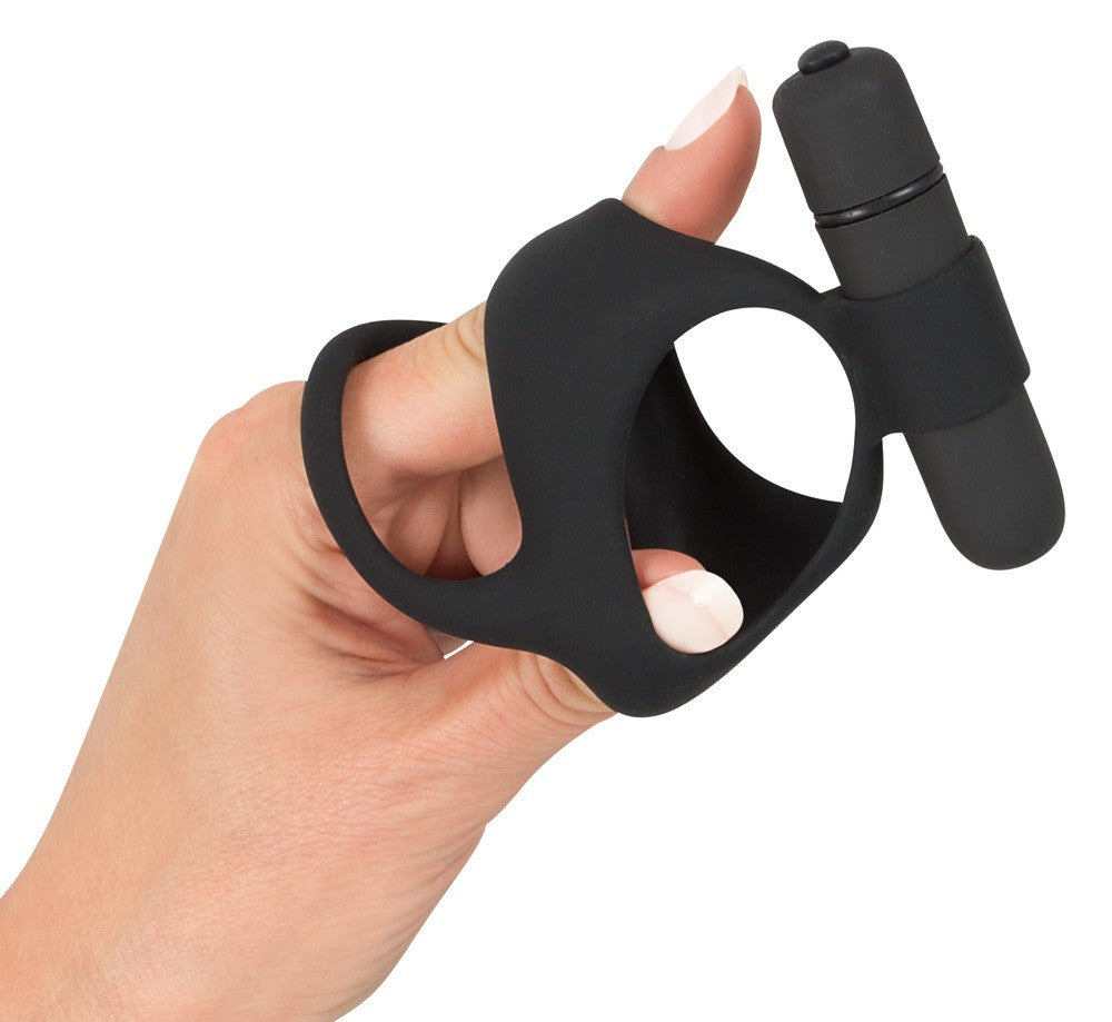 Anello fallico ritardante Vibro-cock Ring with Testicle Spreader