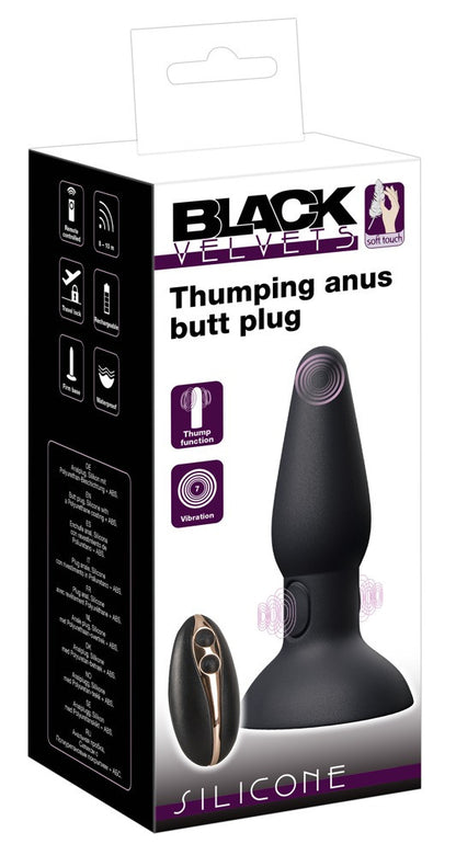 Plug anale vibrante anal butt con ventosa Thumping Anus Butt Plug