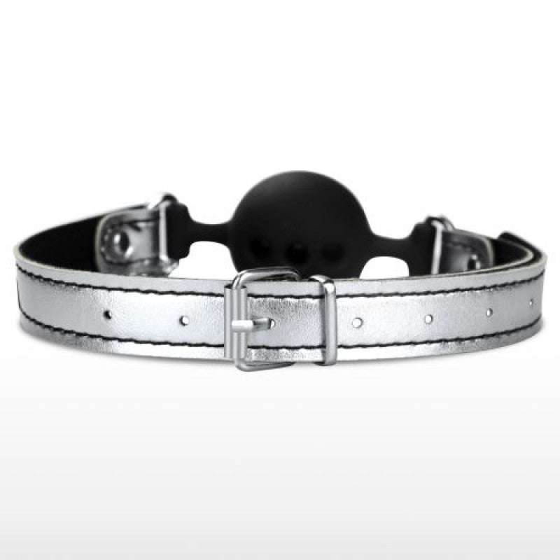 Morso bondage con pinze per capezzoli Breathable Ball Gag with Nipple Clamp