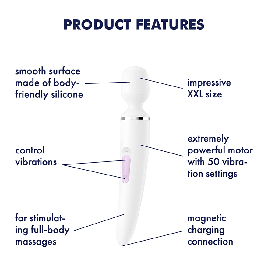 Vibratore Wand-er Woman Bianco