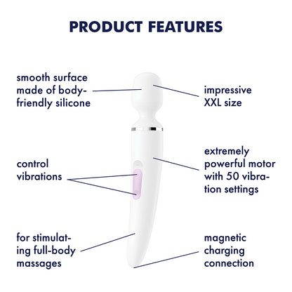 Vibratore Wand-er Woman Bianco