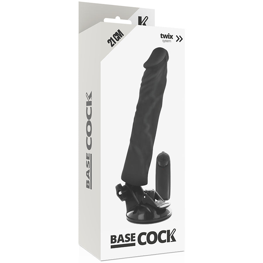 Vibratore realistico con telecomando 2 in 1 guaina per pene BaseCock