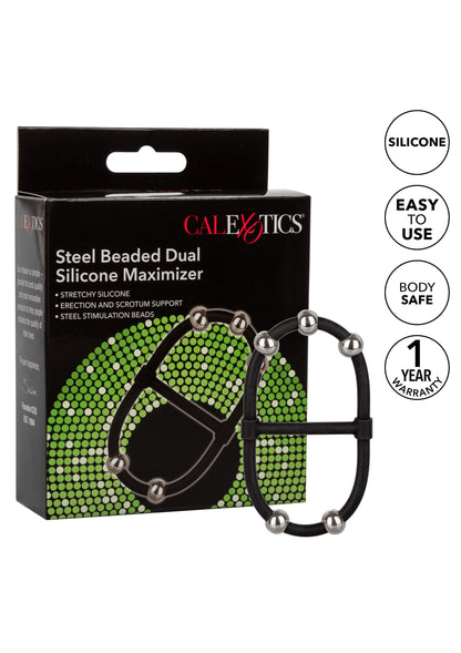 Anello fallico Beaded Dual Silicone Maximizer