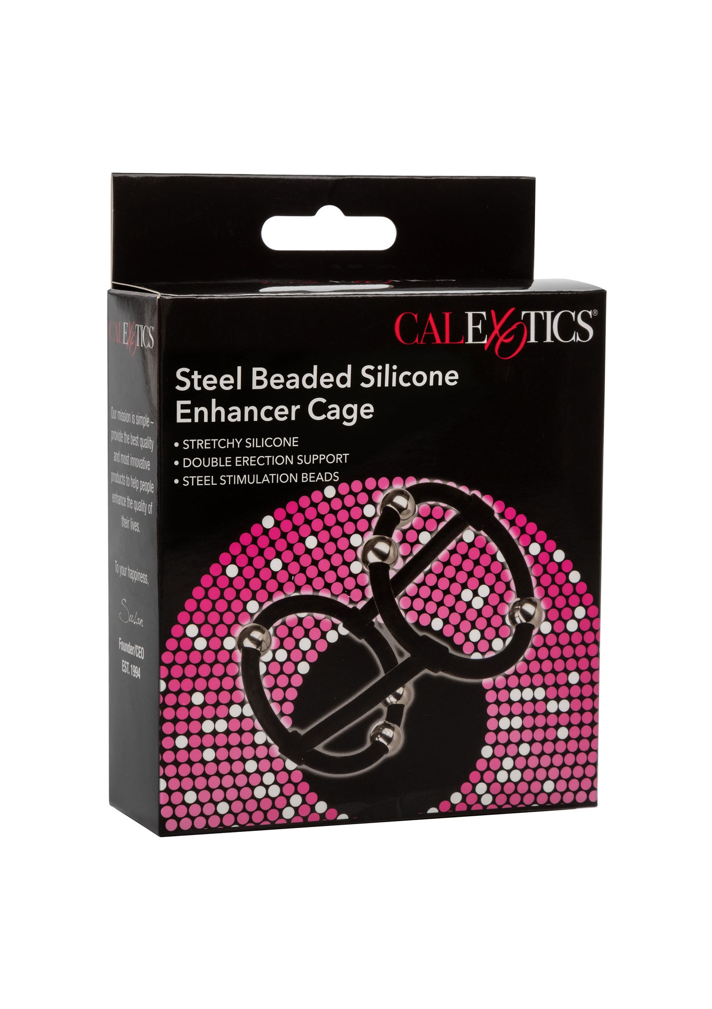 Anello fallico doppio Beaded Silicone Enhancer Cage