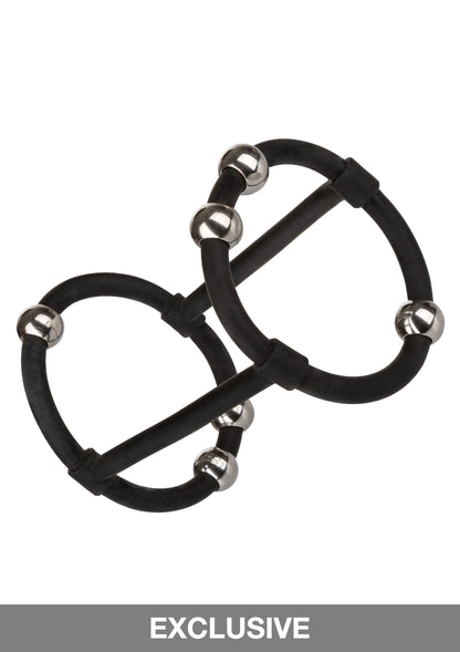 Anello fallico doppio Beaded Silicone Enhancer Cage