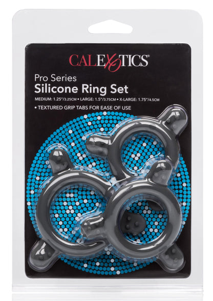 Anello fallico kit Pro Series Silicone Ring Set