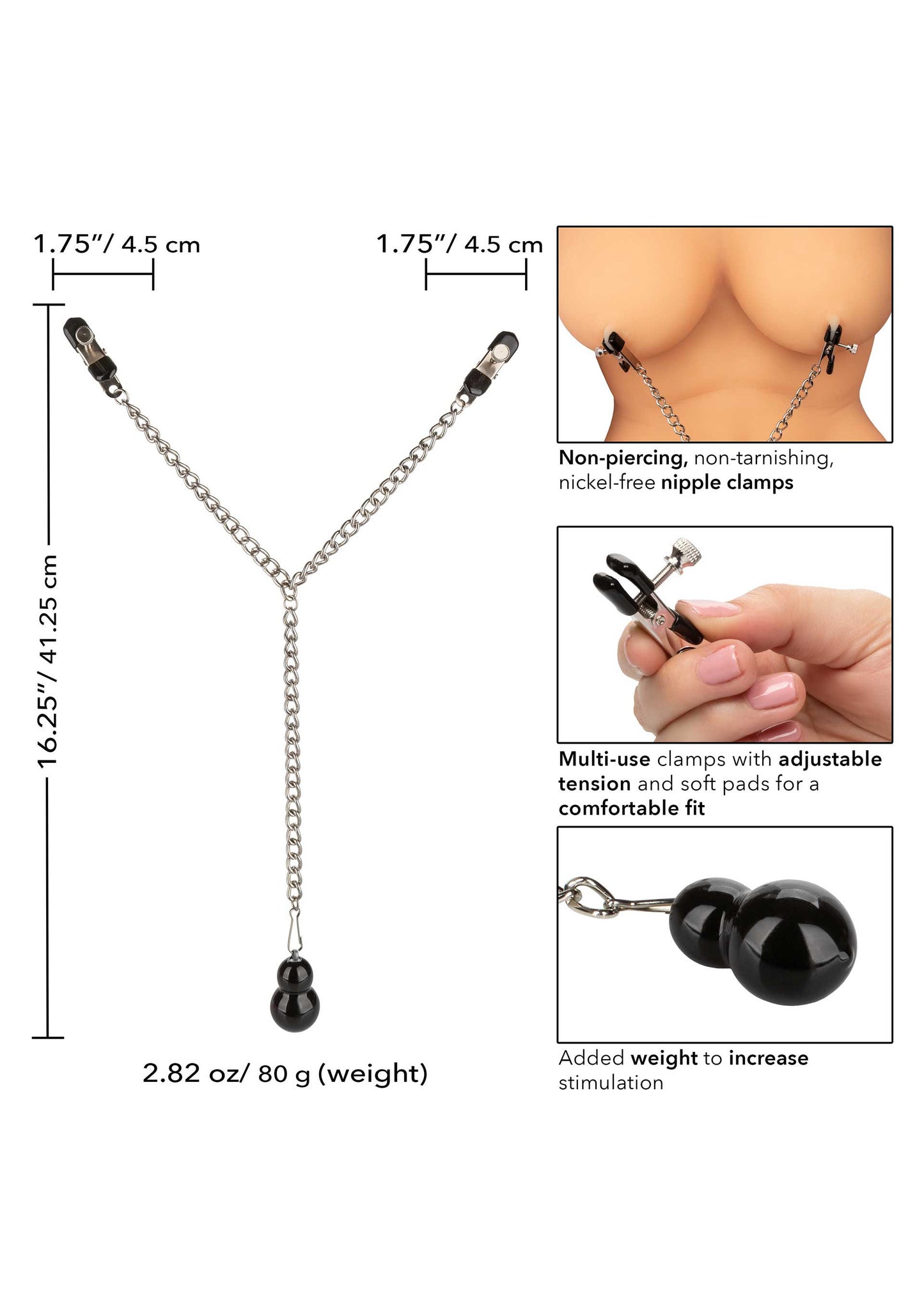 Pinze per capezzoli Weighted Nipple Clamps