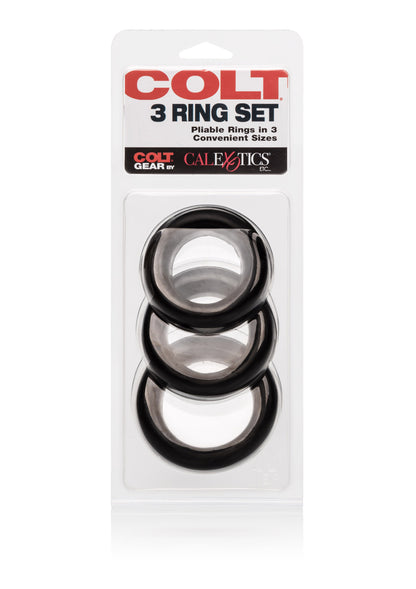 Anello per pene e testicoli kit COLT 3 Ring Set