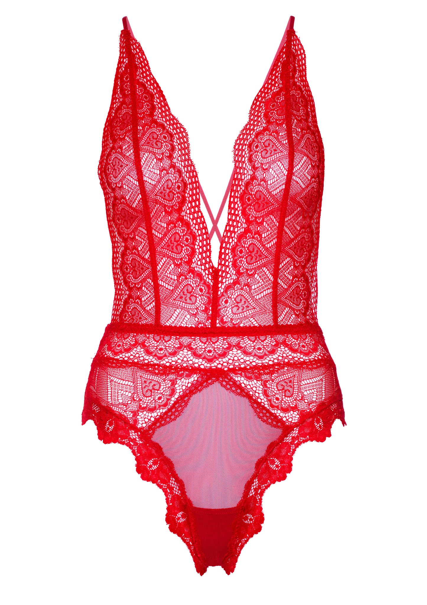 Body Deep-V Lace Teddy