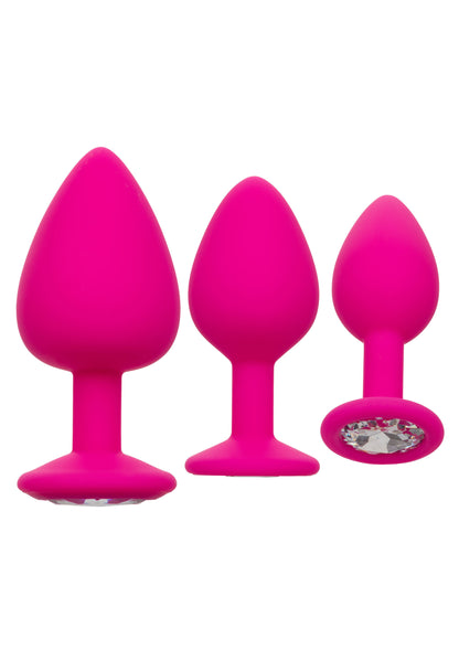 Plug anale Cheeky Gems 3 Pcs rosa