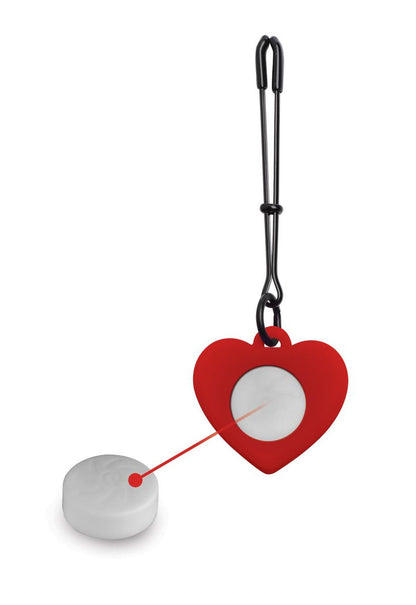 Morsetti capezzolo con luci LED Heart Tweezer