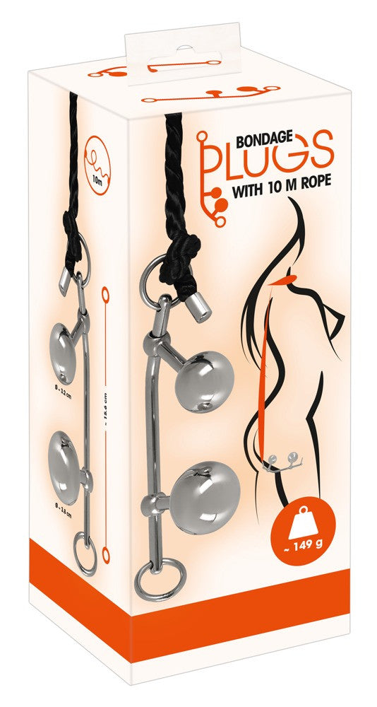 Corda Bondage con plugs with 10 m rope