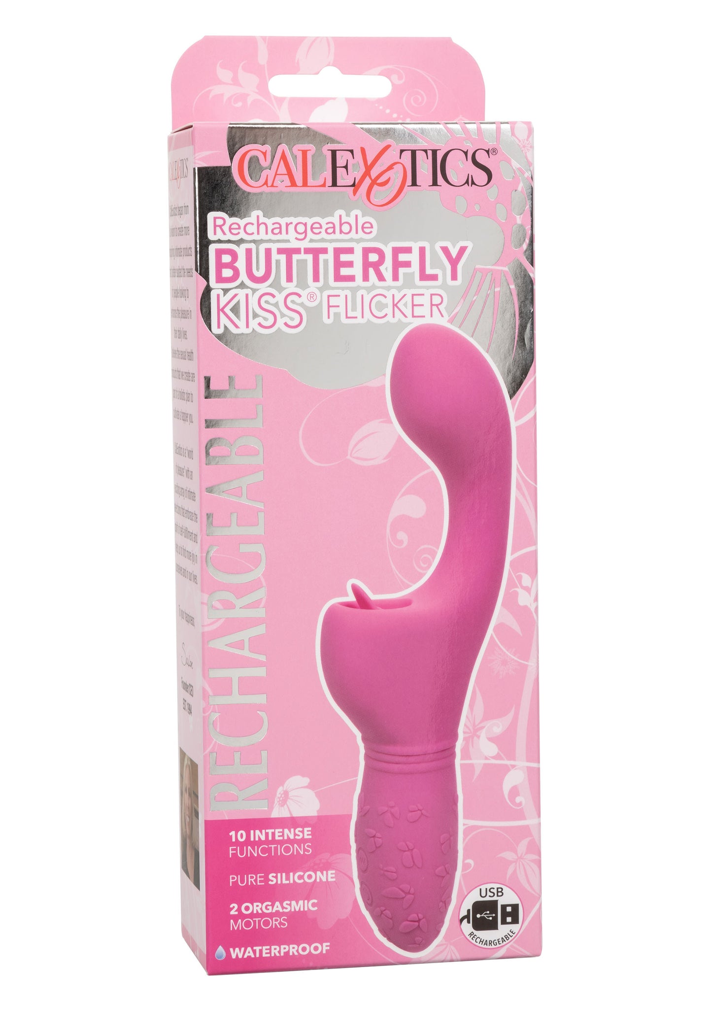 Vibratore rosa con lingua Butterfly Kiss Flicker