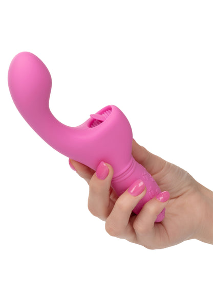 Vibratore rosa con lingua Butterfly Kiss Flicker