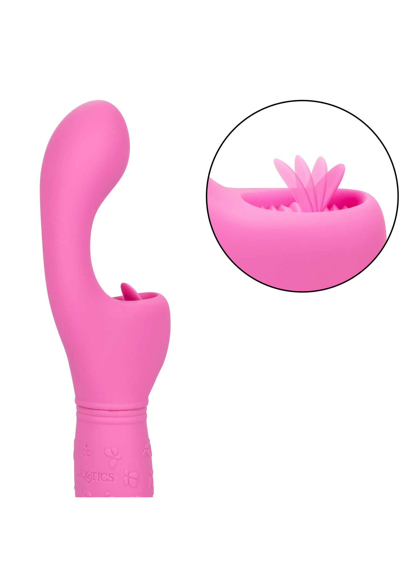 Vibratore rosa con lingua Butterfly Kiss Flicker