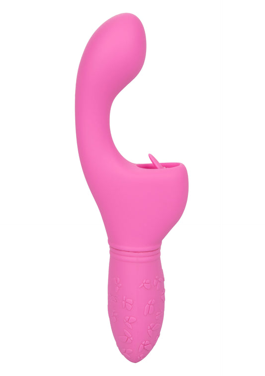 Vibratore rosa con lingua Butterfly Kiss Flicker