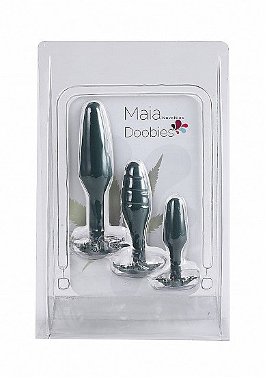 Set Plug anale Doobies - Green