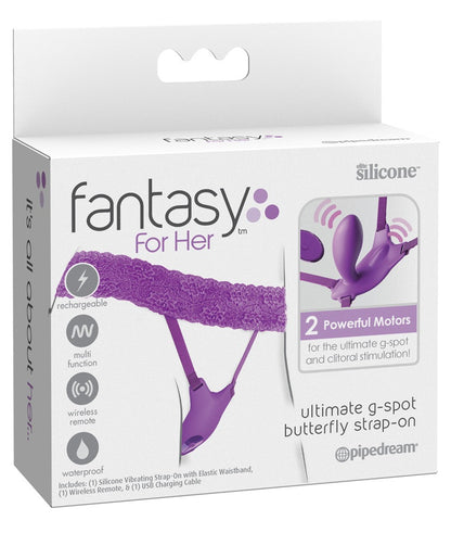 Stimolatore vaginale con mini dildo Ultimate G-Spot Butterfly Strap-on