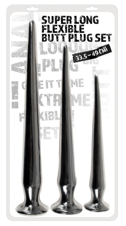 Kit Dilatatore anale Super Long Flexible Butt Plug Set