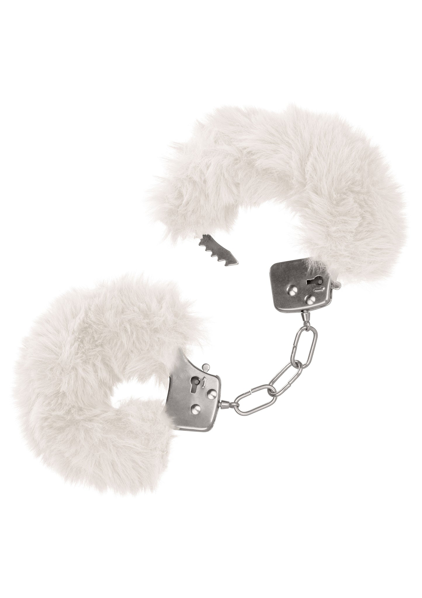 Manette bianche Ultra Fluffy Furry Cuffs