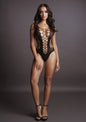 Body donna Contrast Fence Net Teddy