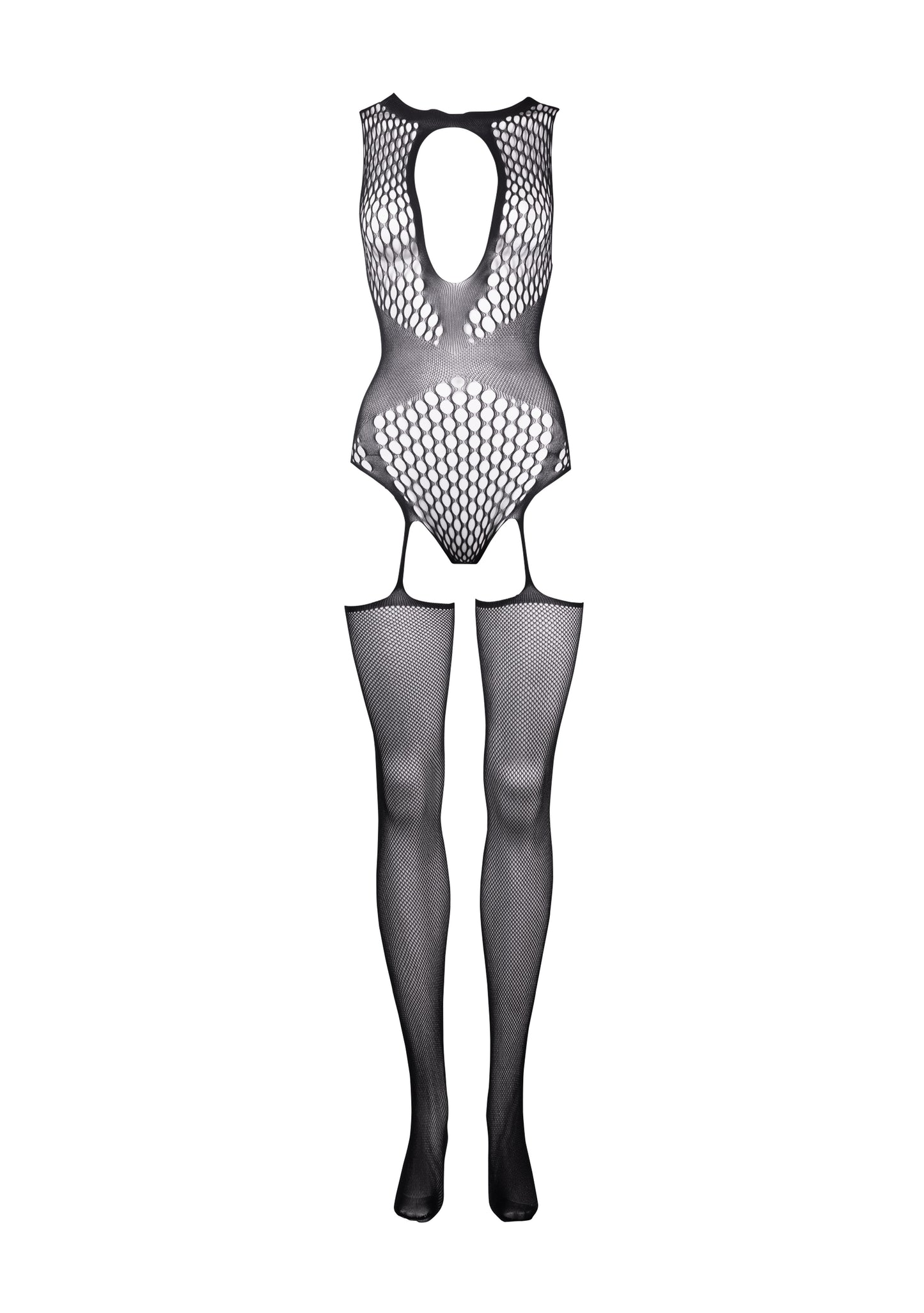 Tutina donna Contrast Suspender Bodystocking