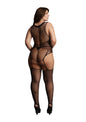 Tutina donna Contrast Suspender Bodystocking