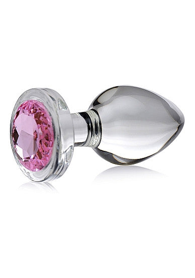 Plug anale Pink Gem Glass Anal Plug Large