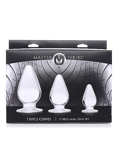 Plug anale kit Triple Cones set 3 pz