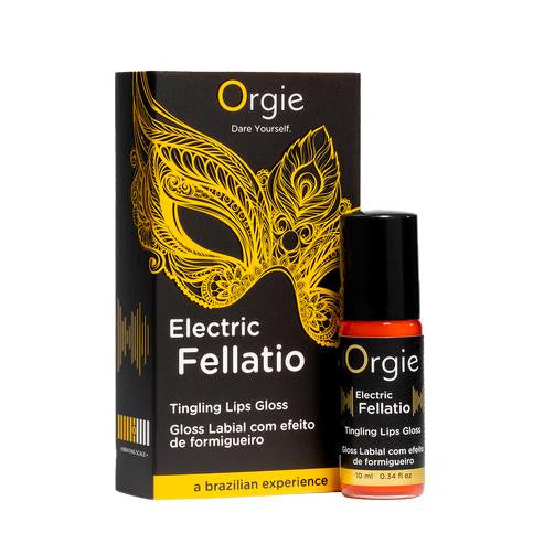 lubrificante orale GLOSS STIMOLANTE PER LABBRA SEXY orgie VIBE ELECTRIC FELLATIO