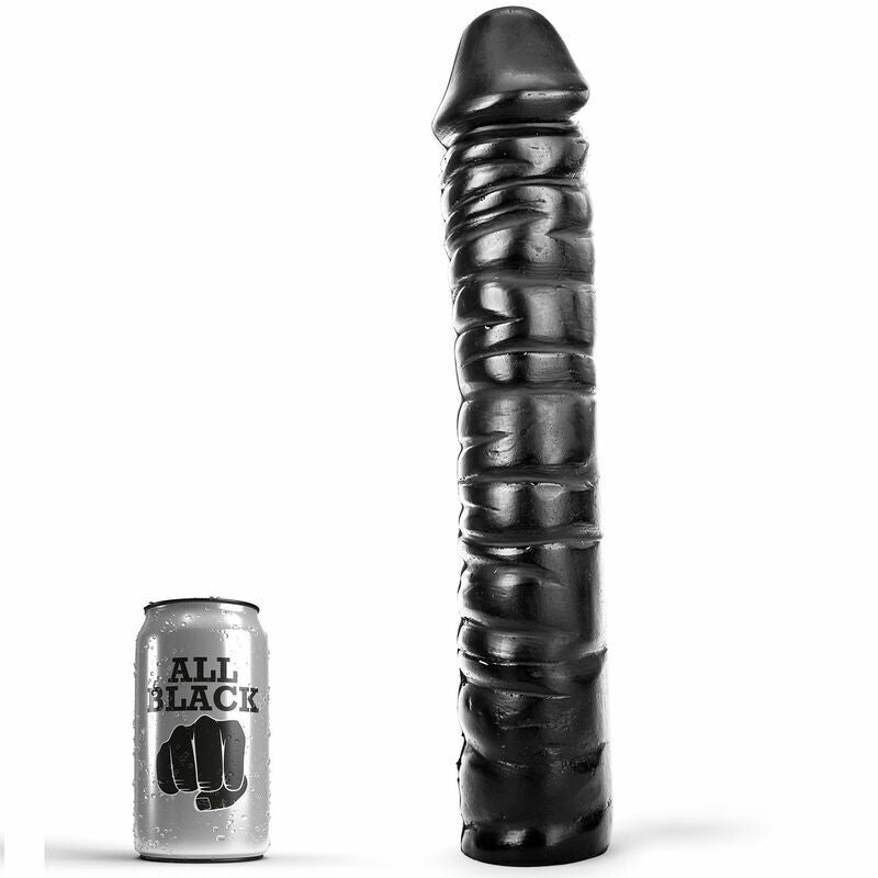 Dildo nero realistico maxi fallo vaginale anale all black plug sex toy