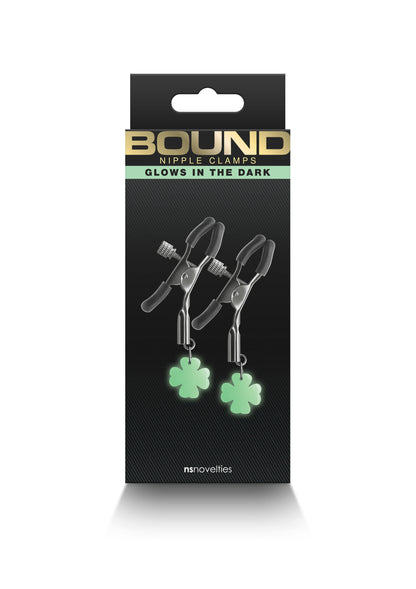 Pinze per capezzoli glow in the dark Nipple Clamps G4