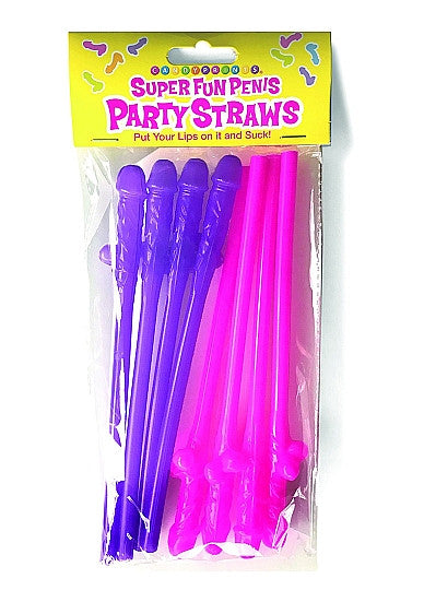 Cannucce divertenti Super Fun Penis Party Straws