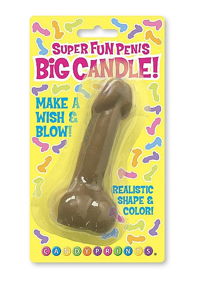 Candela divertente Super Fun Big Penis Candle Brown