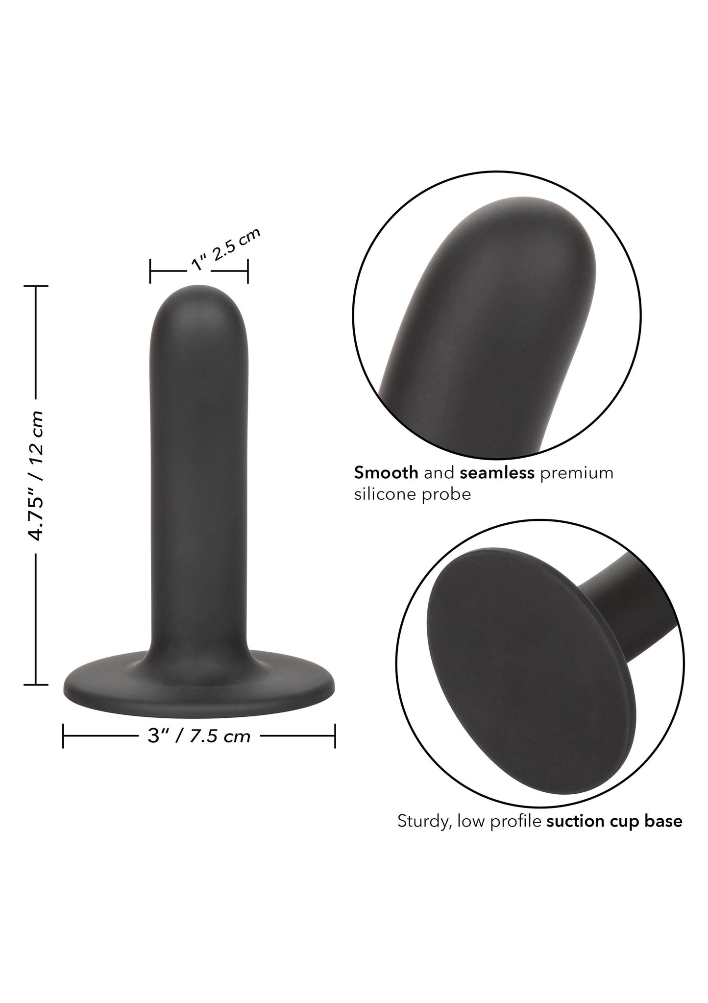 Dildo con ventosa Boundless 4.75/12cm Smooth