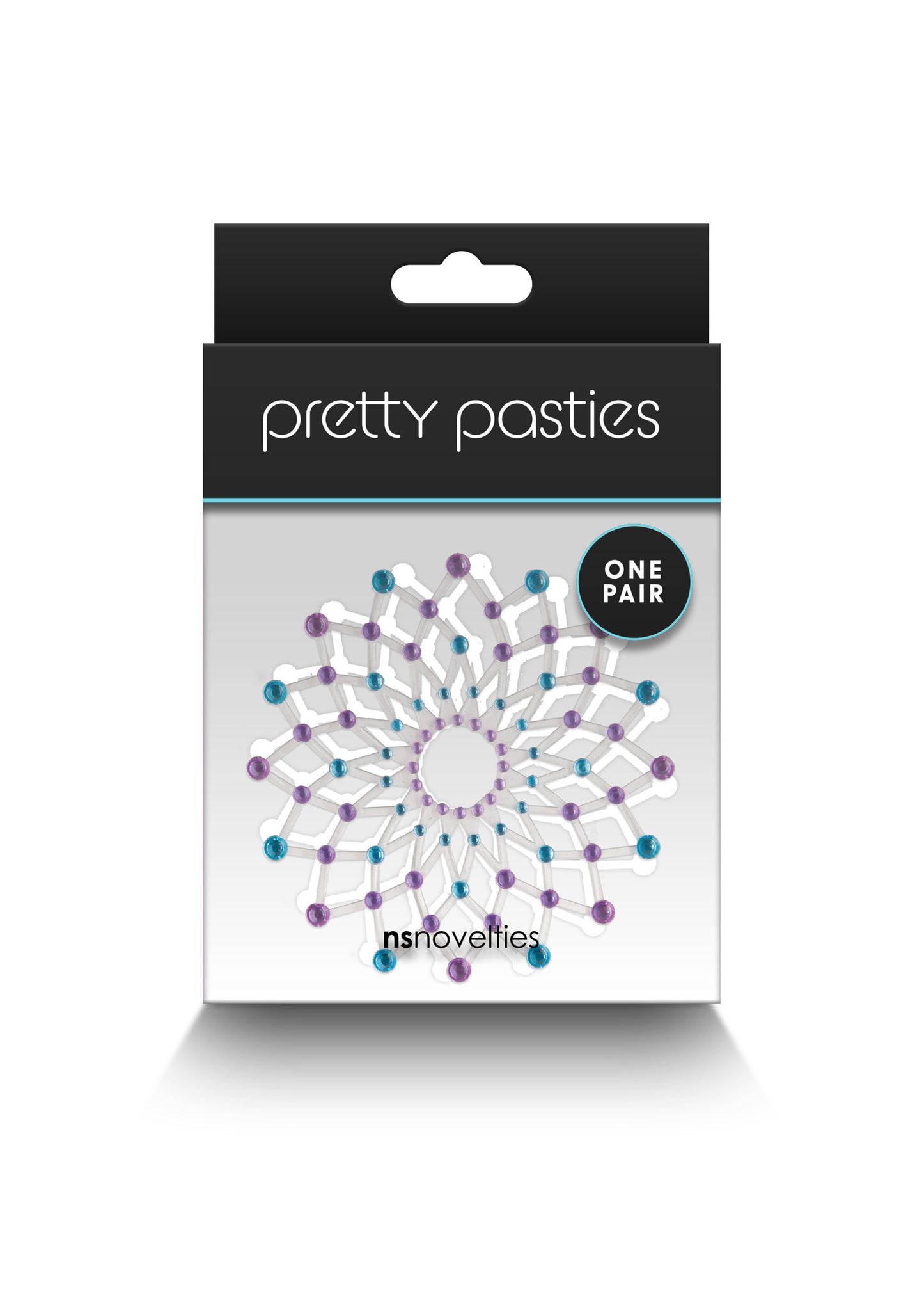 Copricapezzoli con strass Pasties Charm III blue & purple