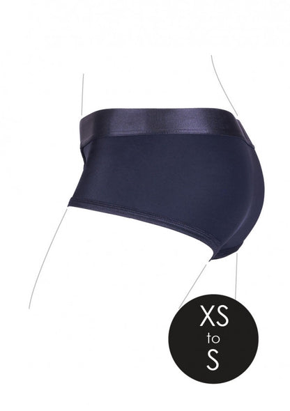 Slip con bullet vibrante Vibrating Strap-on Brief Black