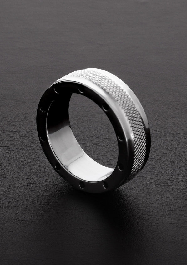 Anello fallico in metallo COOL and KNURL C-Ring (15x55mm)