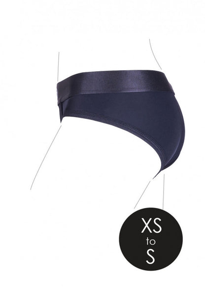 Slip con vibrazione Vibrating Strap-on High-cut Brief Black