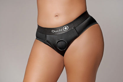 Slip con vibrazione Vibrating Strap-on High-cut Brief Black