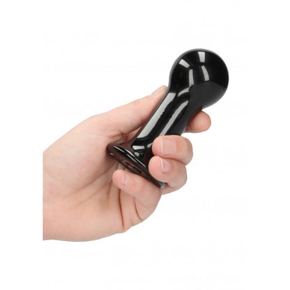 Plug anale in vetro vibrante con ventosa Globy Glass Vibrator