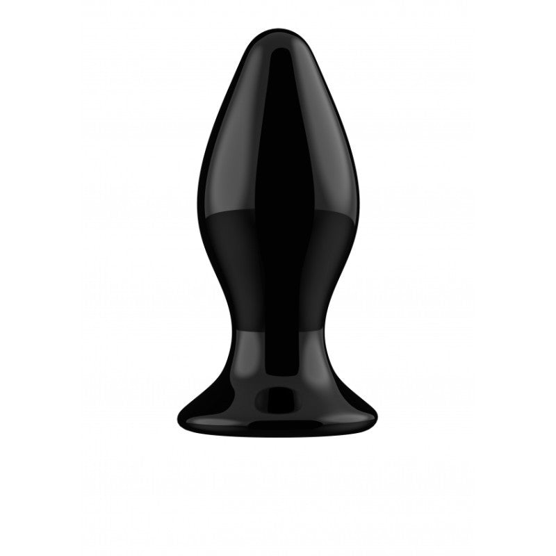 Plug anale vibrante con ventosa in vetro Stretchy Glass Vibrator