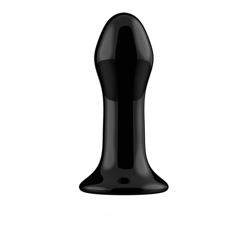 Plug anale vibrante in vetro con ventosa Pluggy Glass Vibrator