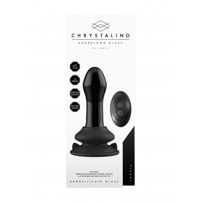 Plug anale vibrante in vetro con ventosa Pluggy Glass Vibrator