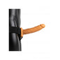 Vibratore cavo indossabile Vibrating Hollow Strap-on No Balls - 8'' / 20,5 cm - Tan