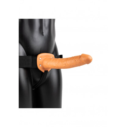 Vibratore cavo indossabile Vibrating Hollow Strap-on No Balls - 10'' / 24,5 cm - Tan