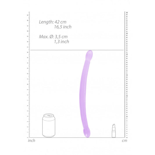 Dildo doppio viola Non Realistic Double Dildo - 43 cm